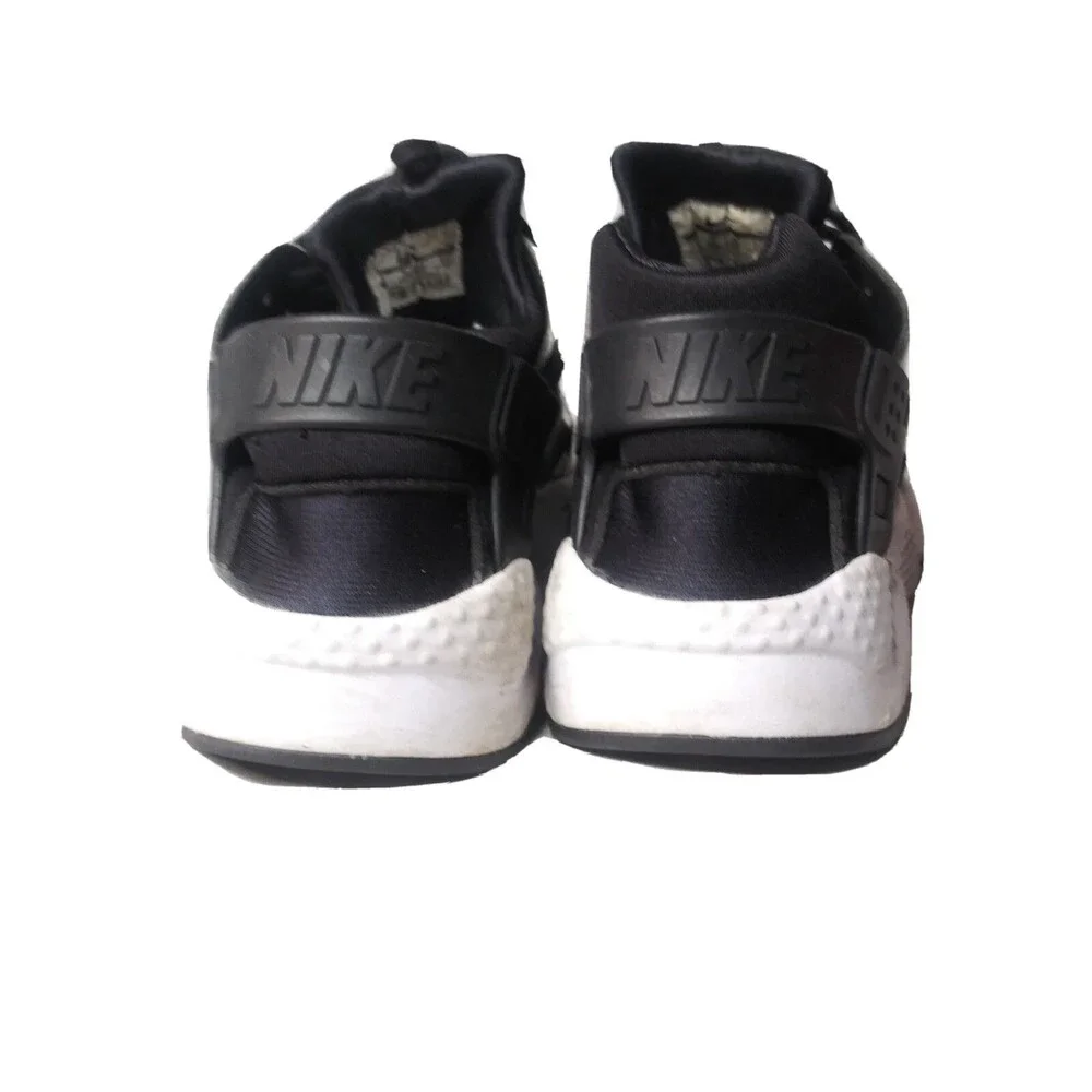 Nike Air Huarache Run SE Shoes Size 7 Y Sneakers Metallic Gold Black White